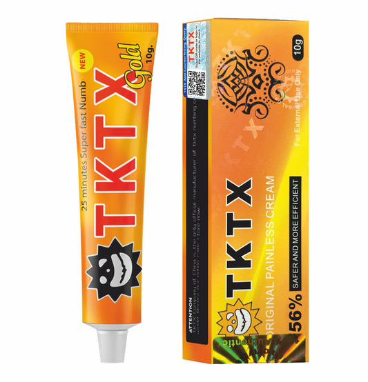 Pomada Anestésica TKTX Gold 56% - Maior profundidade e longo efeito.