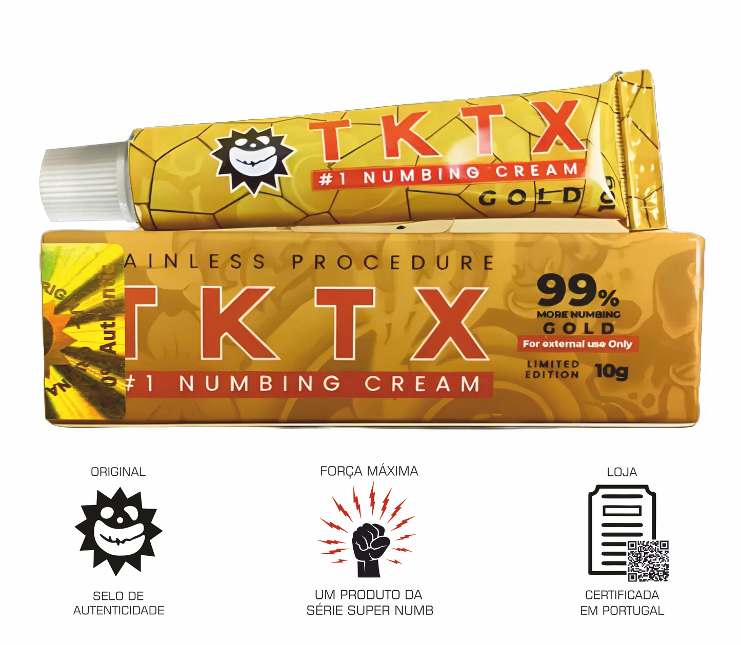 Pomada TKTX Gold 99% - Maior profundidade.