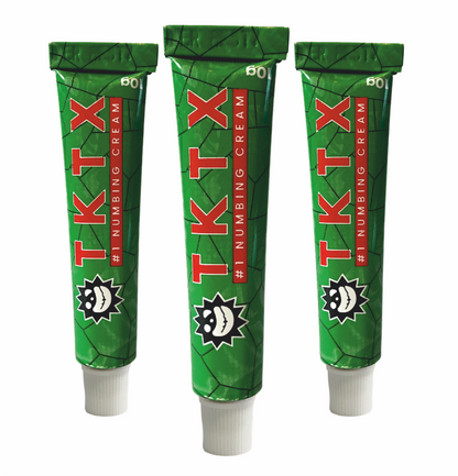 3pcs Pomada Anestésica TKTX Verde 75% - Maior profundidade.