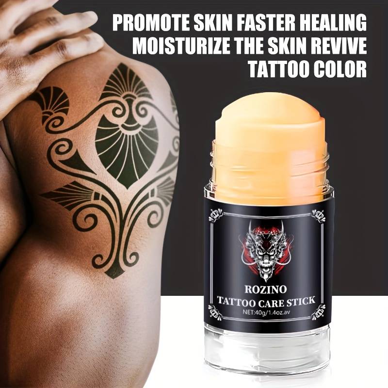 Creme de Cuidado Pós-Tatuagem Rozino Black 40g - Hipoalergênico, Hidratação Profunda & Realce de Cor