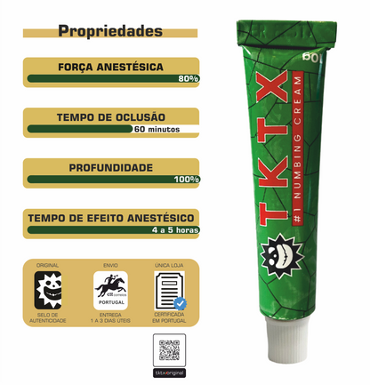 Pomada Anestésica TKTX Verde 80% - Deep Numb.