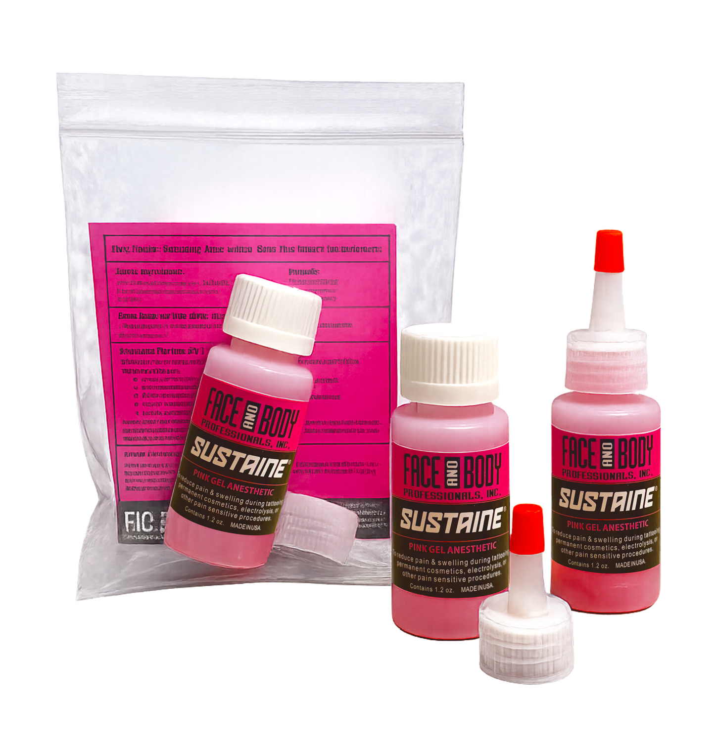 Sustaine® Pink Gel – Anestésico secundário - para uso durante o procedimento 35ml