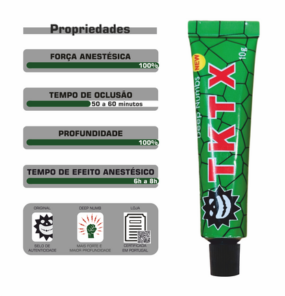 Pomada Anestésica TKTX Green 100% - Deep Numbs