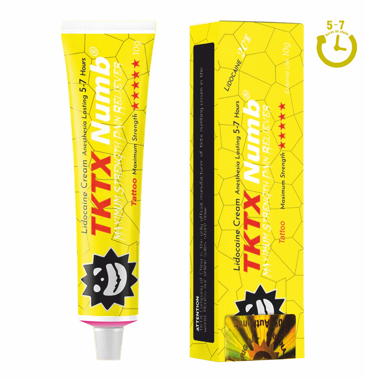 Nova TKTX Numb Amarela | MAXIMUM STRENGTH